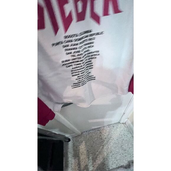 JUSTIN BIEBER STADIUM TOUR PURPOSE HOODIE ADULT UNISEX SIZE S - Picture 10 of 10